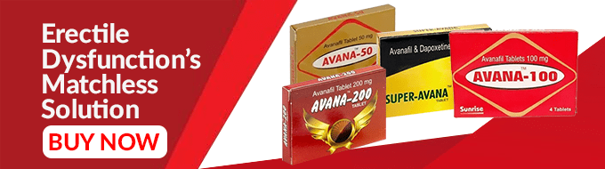 Avana tablets for erectile dysfunction treatment