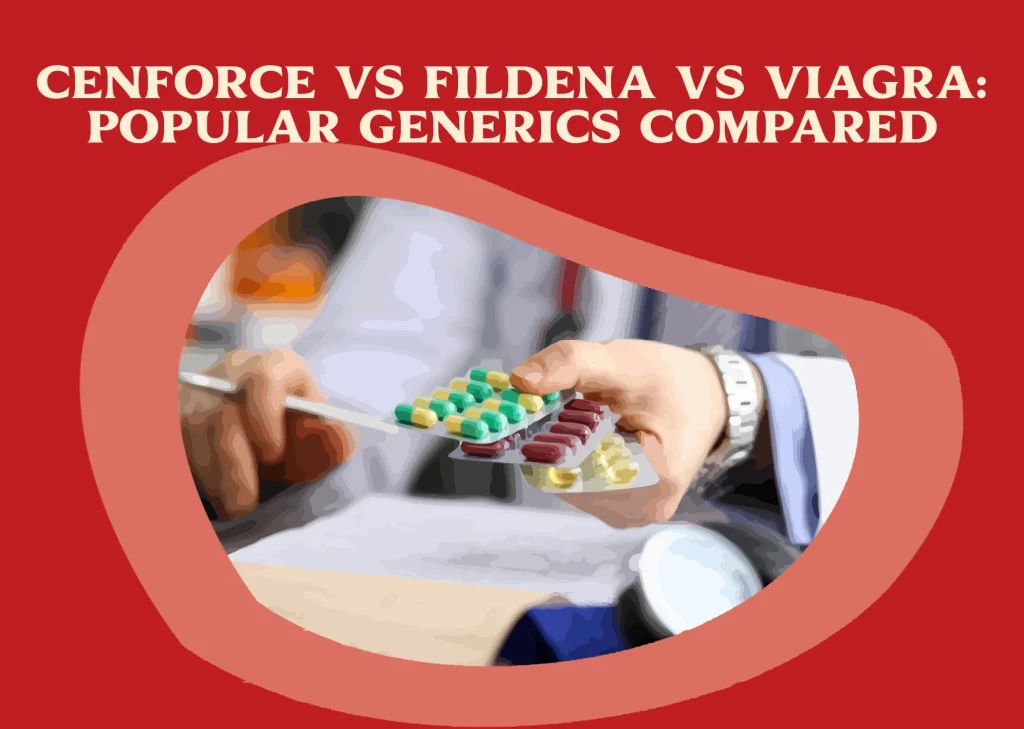 Cenforce vs Fildena vs Viagra