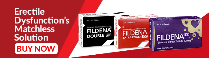 Fildena 100–200 mg for Strong ED Support