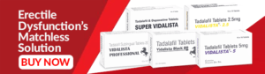 Vidalista tablets range for erectile dysfunction with Tadalafil in 2.5mg, 5mg, Black 80, and Super Vidalista