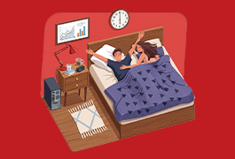 Couple relaxing in bed with confidence after using Bigfun 100 mg for ED treatment