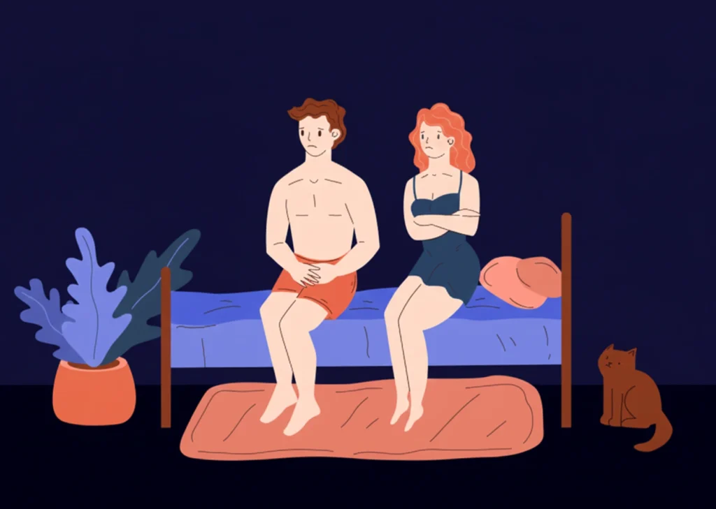 How can a woman help a man with erectile dysfunction