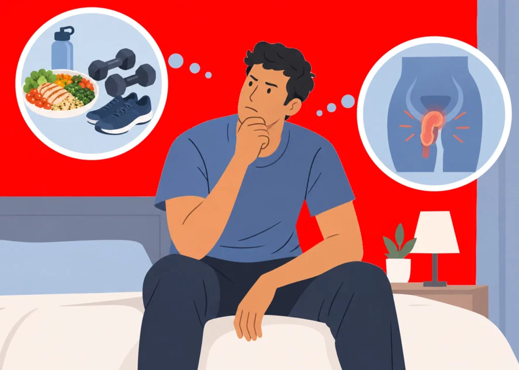 Erection problems despite feeling healthy